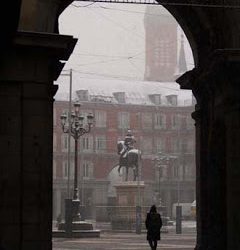 Nevada en la Plaza Mayor