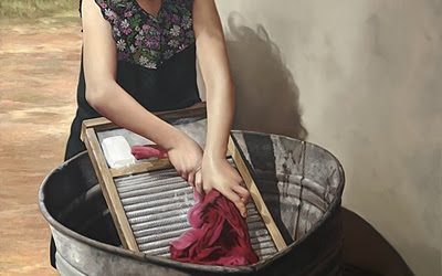 Cuando no había lavadoras.