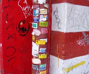 La suciedad vertical y el vandalismo en Madrid.