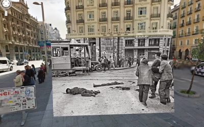 Fotomontajes de S. Maharg sobre la Guerra Civil