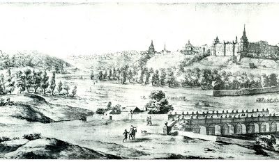 Madrid visto desde el Puente de Segovia en el siglo XVII