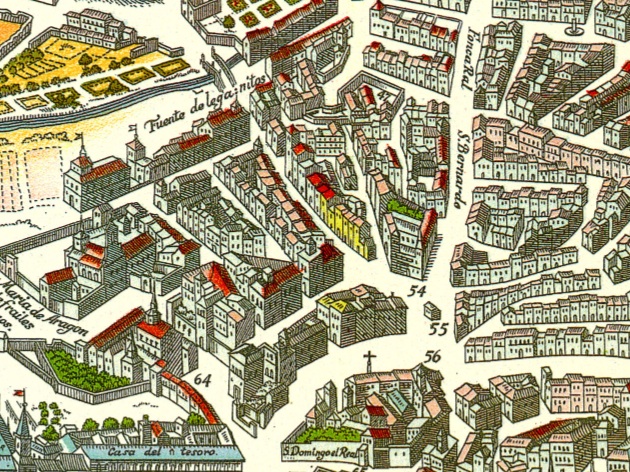 Del mapa de Mancelli al mapa de Teixeira.