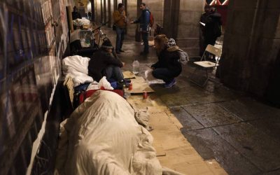 Durmiendo en las calles de Madrid