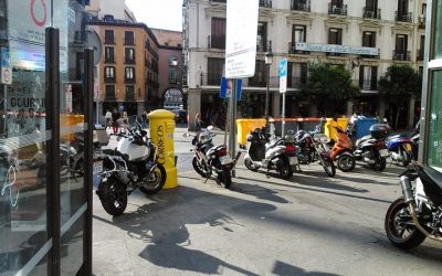 Dificultades para los peatones en Madrid