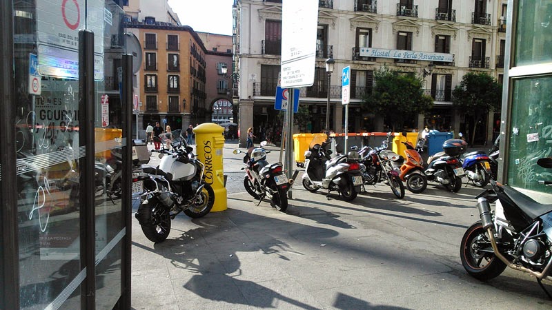 Dificultades para los peatones en Madrid